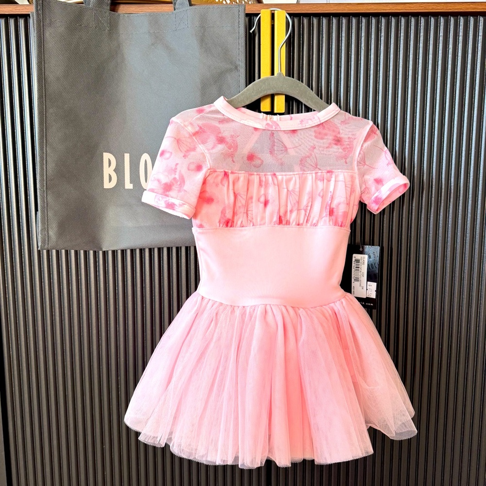 Bloch toddler girls high neck cap sleeve tutu leotard